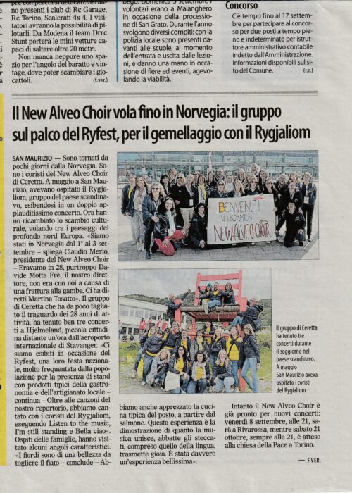 IL RISVEGLIO NORVEGIA 06-9-23